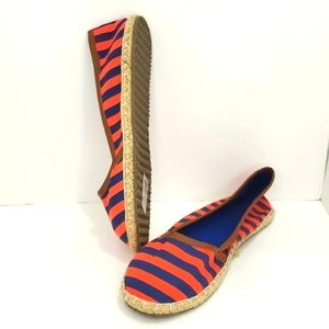 H&M Women Espadrilles, Size 9 blue & red strip NWOT